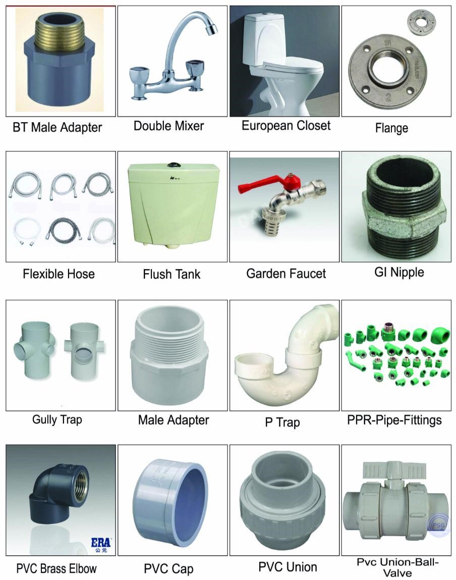 Plumbing Materials Name and Pictures